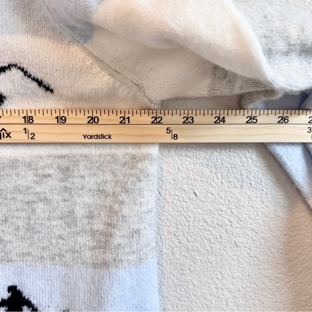 Coastal Ski Lodgecore Après Ski Turtleneck Ski Sweater Blue Gray CeCe L A85 - Picture 8 of 11